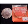 Image 2 : 1973 ISRAEL SILVER 5 LIROT PROOF ORIGINAL MINT PACKAGING
