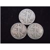 Image 1 : 1941-D,43-S & 44 WALKING LIBERTY HALF DOLLARS