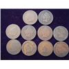 10 ASSORTED 1880'S & 90'S INDIAN HEAD CENTS A FEW SCRUFFY OR BENT