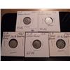 Image 1 : 1900,16,21,35 & 42 GREAT BRITAIN SILVER 3 PENCE