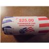 Image 1 : US MINT $25 ROLL OF 2010-P DOLLARS UNC (JAMES BUCHANAN)