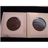 Image 2 : 1861 & 1864 NEWBRUNSWICH LARGE CENTS