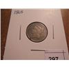 Image 1 : 1868 THREE CENT PIECE (NICKEL) WITH VIRDIGRIS