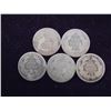 Image 2 : 5 ASSORTED 1870'S SEATED LIBERTY DIMES