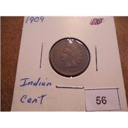 1909 INDIAN HEAD CENT EXTRA FINE