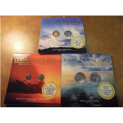 3 SETS "COINS OF THE BIBLE" REPLICA COINS FROM BIBLICAL TIMES