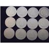 Image 2 : 12 ASSORTED 1900'S LIBERTY "V" NICKELS