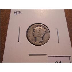 1921 MERCURY DIME KEY DATE