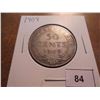 Image 1 : 1909 NEWFOUNDLAND SILVER 50 CENT