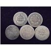 Image 2 : 5 ASSORTED 1850'S SEATED LIBERTY DIMES