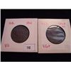 Image 1 : 1861 & 1864 NEWBRUNSWICK LARGE CENTS