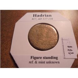 117-138 A.D. HADRIAN ANCIENT COIN