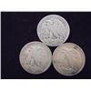 Image 2 : 1942,43 & 45-S WALKING LIBERTY HALF DOLLARS