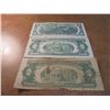 Image 2 : LOT OF 3 US $2 BILLS SEE DESCRIPTION 1928-G RED SEAL US NOTE, 1963 RED SEAL US NOTE AND 1976 GREEN S