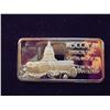 Image 2 : 24KT GOLD PLATED 1 OZ. SILVER INGOT WISCONSIN