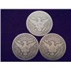 Image 2 : 1904, 1911 & 1912 BARBER HALF DOLLARS
