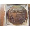 Image 2 : 3" BRONZE MEDAL 1954 LIGHT'S DIAMOND JUBILEE THE 75TH ANNIVERSARY OF EDISONS INCANDESCENT LAMP BY ME