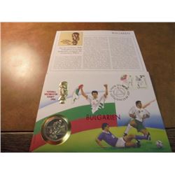 1994-D WORLD CUP HALF DOLLAR IN BULGARIAN FDC UNC