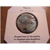 Image 2 : SILVER 54-68 A.D. NERO ANCIENT COIN WITH VIRDIGRIS
