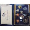 Image 1 : 1985 AUSTRALIA 7 COIN PROOF SET IN BLUE FOLDER ORIGINAL MINT PACKAGING