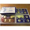 Image 1 : 2008 US PROOF SET (WITH BOX) 14 PIECES INCLUDES PRESIDENTIAL DOLLARS
