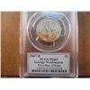 Image 1 : 2007-D GEORGE WASHINGTON DOLLAR PCGS MS65 1ST DAY ISSUE