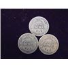 Image 2 : 1909,1911-D & 1914 BARBER DIMES