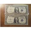 2-1935-D $1 SILVER CERTIFICATES UNC CONSECUTIVE SERIAL NUMBERS, T21234864F-T21234865F