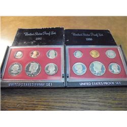 1980 & 1981 US PROOF SETS (WITH BOXES)