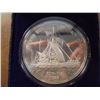 Image 1 : 1986 SAMOA ISLANDS 5 TROY OZ. .999 FINE SILVER $25 PROOF, ORIGINAL MINT PACKAGING, "KON-TIKI"