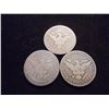 Image 2 : 1904,1906-D & 1909 BARBER HALF DOLLARS