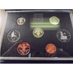 1987 UNITED KINGDOM PROOF COIN COLLECTION ORIGINAL ROYAL MINT PACKAGING