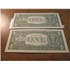 Image 2 : 2-2003-A $1 FRN'S LOW CONSECUTIVE SERIAL 'S UNC SERIAL NUMBERS ARE:G00003717H-G00003718H