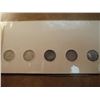 Image 2 : CANADA 10 CENT TYPE SET 5 DIMES INCLUDING 1901, 1910, 1913, 1943 & 1953, ALL SILVER