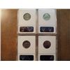 Image 2 : 4 ANACS SLABBED JEFFERSON NICKELS SEE DESCRIPTION 1982-P MS62, 1984-D MS60, 1992-D MS62 6 STEPS AND 