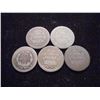 Image 2 : 3-1853,1854 & 1857 SEATED LIBERTY DIMES