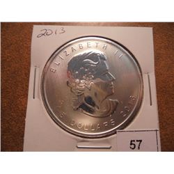 2013 CANADA $5 SILVER MAPLE LEAF (PF LIKE)