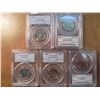 Image 1 : ALL 5-2000-P 50 STATE QUARTERS PCGS SEE DESCRIP. NEW HAMPSHIRE MS66, MASSACHUSETTS MS68, MARYLAND MS