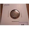 Image 1 : 1838 GREAT BRITAIN SILVER 1 1/2 PENCE