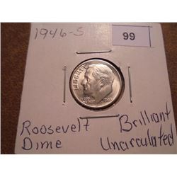 1946-S SILVER ROOSEVELT DIME UNC