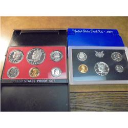 1972 & 1973 US PROOF SETS (WITH BOXES)