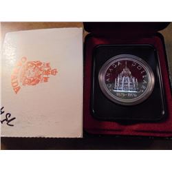 1976 CANADA PARLIAMENT SILVER DOLLAR PROOF .3750 OZ. ASW, ORIGINAL ROYAL CANADIAN MINT PACKAGING