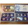 Image 1 : 2008 US PROOF SET (WITH BOX) 14 PIECES INCLUDES PRESIDENTIAL DOLLARS