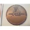 Image 2 : ISRAEL 2 5/16" BRONZE INTERNATIONAL HARP COMPETITION MEDAL,  ORIGINAL MINT PACKAGING