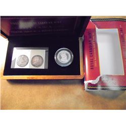 1908-2008 1ST COINAGE OF CANADIAN MINT COIN & STAMP SET, ORIGINAL ROYAL CANADIAN MINT PACKAGING, OUT