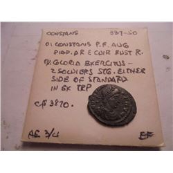 337-350 A.D. CONSTANS ANCIENT COIN XF