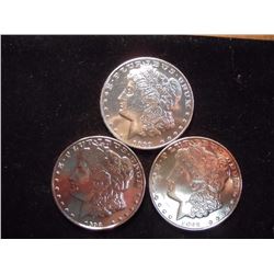 COPIES OF 1889-CC,1893-S & 1895 MORGAN DOLLARS