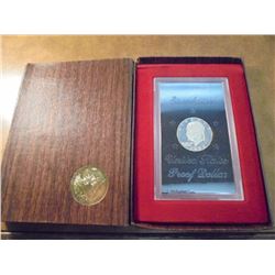 1973-S IKE SILVER DOLLAR PROOF (BROWN PACK) THIS IS THE BETTER DATE