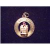 Image 1 : 14KT GOLD KINGS CASTLE NEVADA PENDANT SLOT MACHINE WITH RED STONE, 1.7 GRAMS