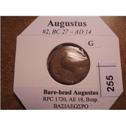 27 B.C.-14 A.D. AUGUSTUS ANCIENT COIN